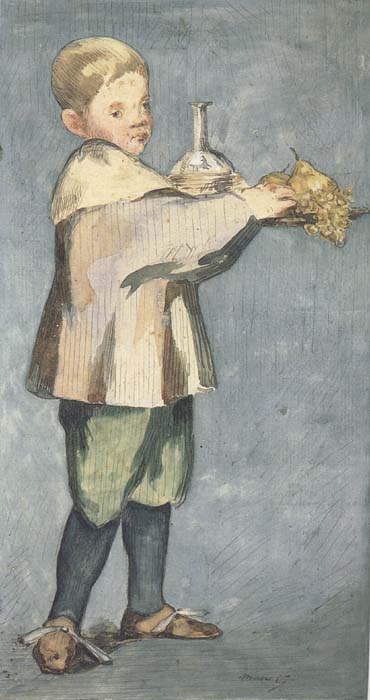 Enfant portant un plateau (mk40)